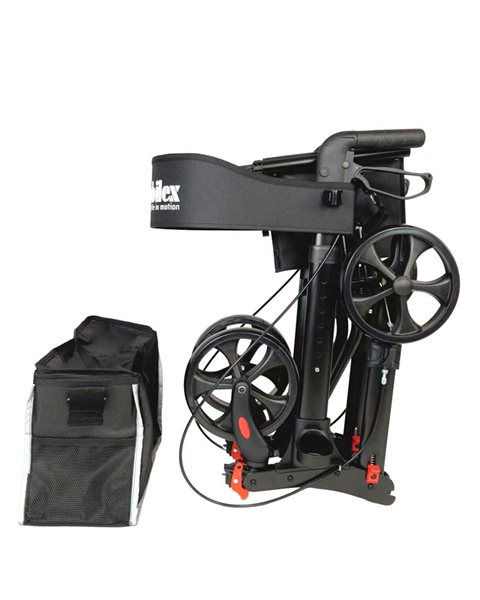 Hopvikbar rollator Black Panther Compact - Mobilex