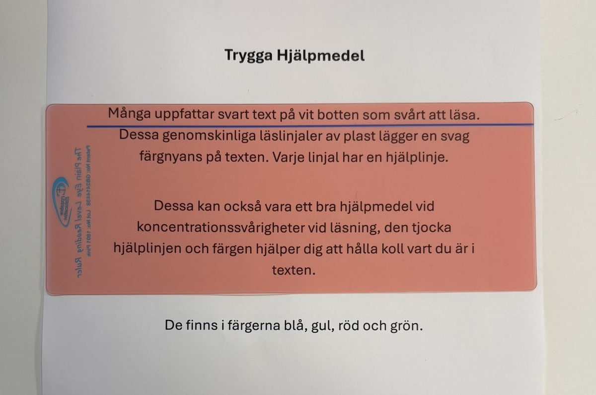 Farvet læselineal