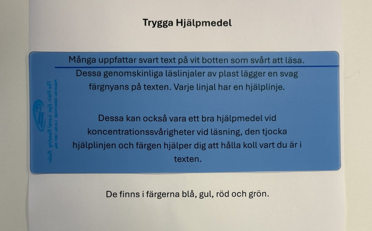 Farvet læselineal