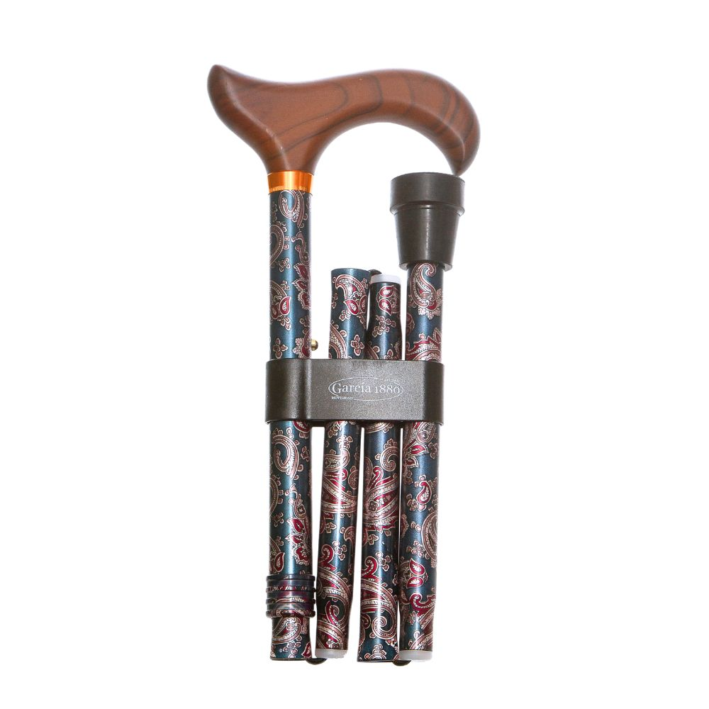 Vikbar Käpp Mönstrad Orient med Trähandtag