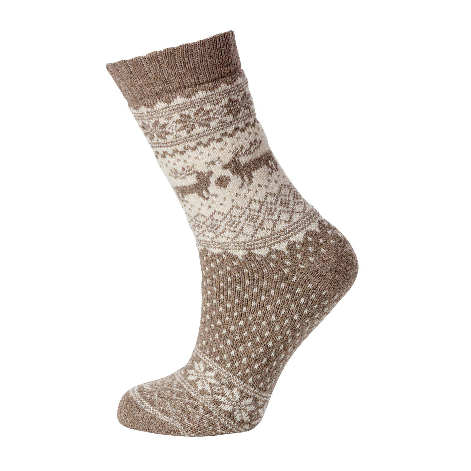 Strumpa Ullfrotté olika mönster