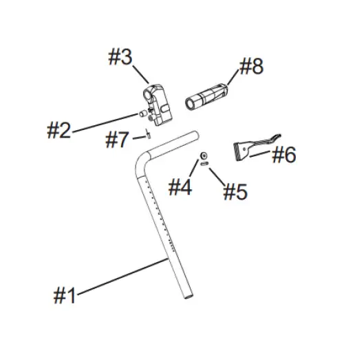 Reservdelar till bromsar - Rollator Carl-Oskar och Rebel