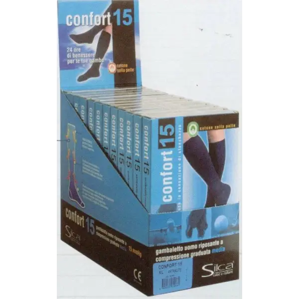 Stödstrumpa Silca 15mmHg - Vit / Medium - Kläder & Skor