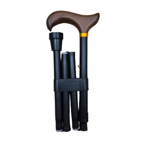 Vikbar käpp svart - Förflyttning - Trygga Hjälpmedel